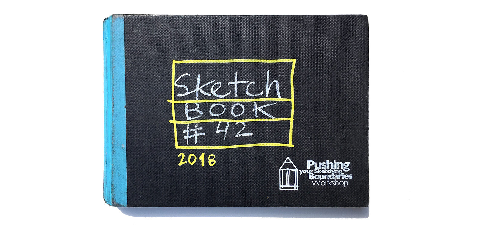 Black cover of Swasky’s Sketchbook 42 from 2018